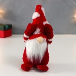 Кукла интерьерная "Дедушка Мороз в колпаке в горох", 7509611