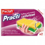 Губки для посуды Paclan "PractiCellulose", 2шт, 409182