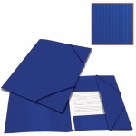 Папка на резинках Brauberg "Office", 0,5мм, до 300 листов, синий, 227712