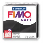 Пластика Fimo "Soft", запекаемая, 57гр, черный, 8020-9