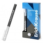 Ручка-роллер ErichKrause "Marathon Stick", черная, 0,5мм, 62111