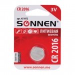 Элемент питания Sonnen, Cr2016, 451972