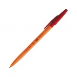 Ручка шариковая Corvina "51", красная, 1,0мм, желтый корпус, 40163/03G