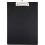 Доска-планшет с зажимом Стамм, А4, пластик, 1мм, черный, ММ-32248