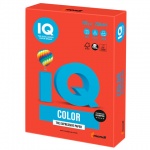 Бумага Iq "Color intensive", А4, 160г/м2, 1лист, кораллово-красный, Co44