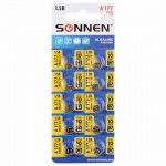 Элемент питания Ag4 Sonnen Alkaline, Lr66, G4, 455604