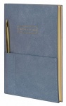 Ежедневник Lorex "Stylish Collection" + ручка, А5, 80л, кожзам, голубой, LXDRA5-ESC4