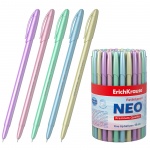 Ручка шариковая ErichKrause "NEO Pastel Pearl", синяя, 0,7мм, ассорти, 55380