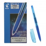 Ручка шариковая Pilot "SuperGrip G", синяя, 0,7мм, грип, Bps-Gg-F-L